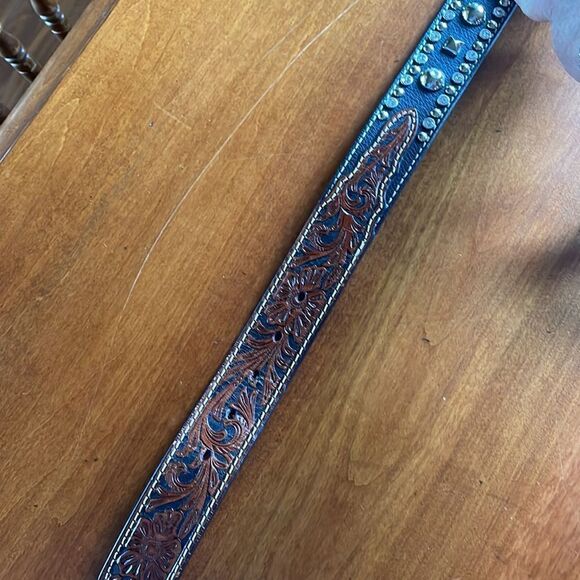 Nocona Unisex Pro Series Rhinestone & Stud Western Belt - 34 - Picture 9 of 9